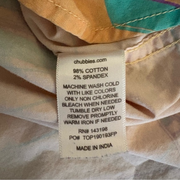 Chubbies Short Sleeve Button Down Shirt Nautical Sailboat - Picture 10 of 11